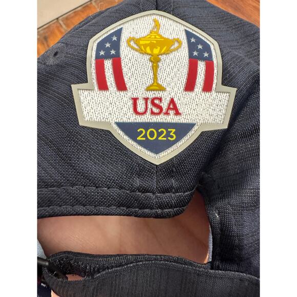 NEW ERA RYDER CUP USA Navy Velcro Back USA Flag American 2023 Hat One Size - Picture 3 of 6